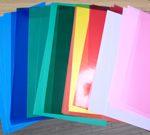 HSQY 200 Microns Opaque Yellow Red Green A4 Pvc Binding Cover