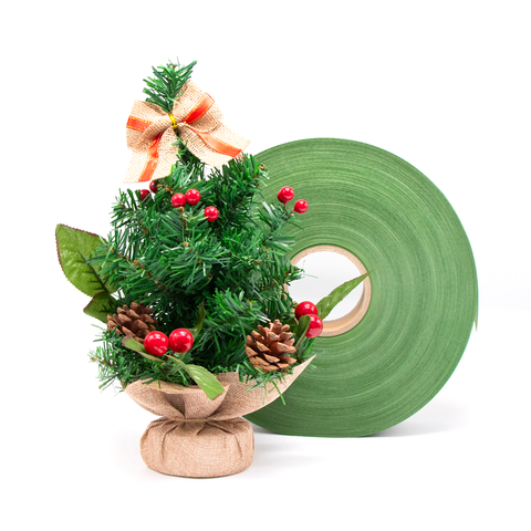 Cerca de vinil de filme de PVC verde para árvore de Natal 