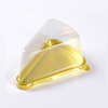 HSQY 5.5x4.3x3 Inch Disposable Triangle Cheesecake Boxes Slice Cake Container Mga Pie Holders