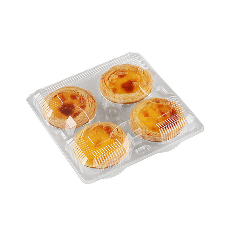 HSQY 1 2 3 4 6 8 9 10 Compartment Rectangle Clear Plastic Tart Box