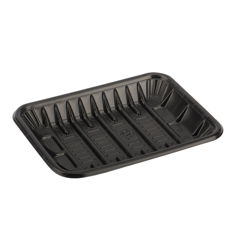 Black Disposable Thermoformed Plastic Meat Trays-HSQY 