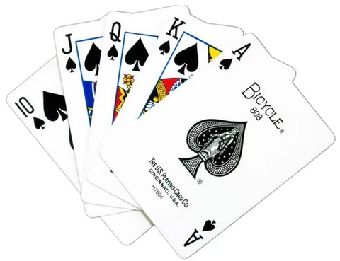 Folha de cartas de jogar em pvc 100% branco premium